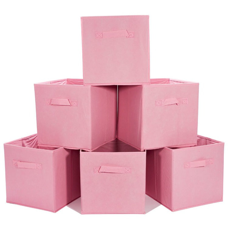 Foldable Storage Boxes Pink - iKids