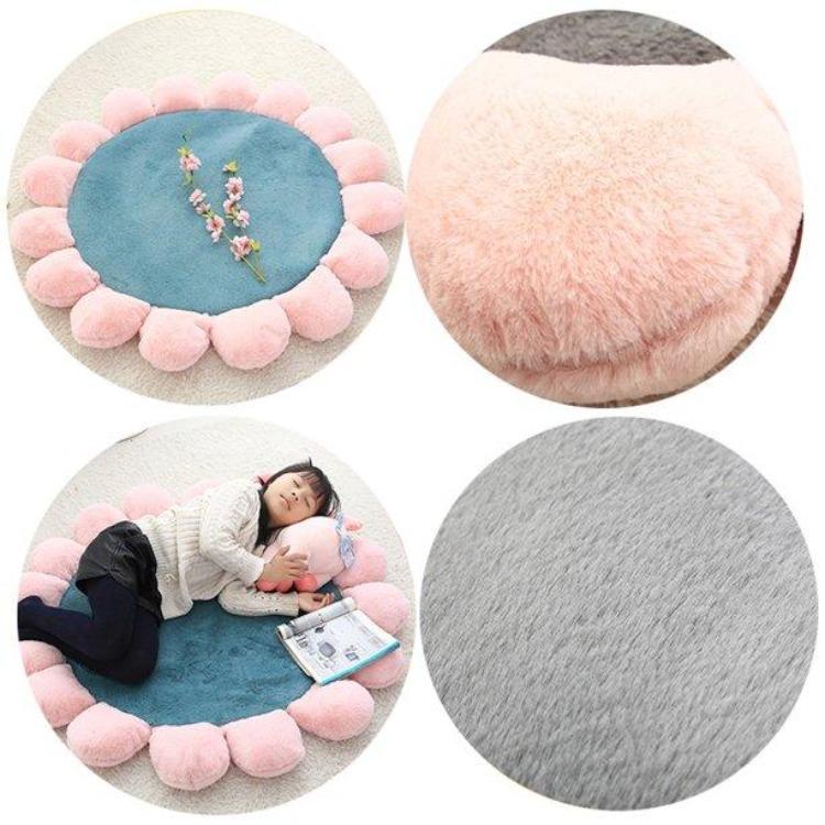 Round Flower Mat | Pink - iKids