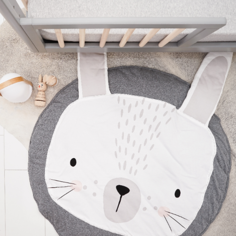 Forest Play Mat Rabbit Grey - iKids