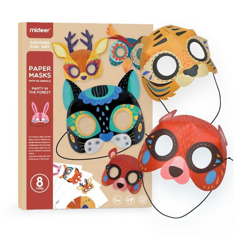 Mideer Paper Masks Party In The Forest - iKids