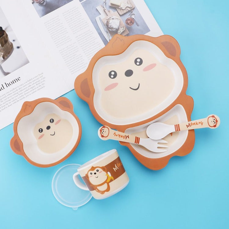 5 Piece Dinner Set | Monkey - iKids
