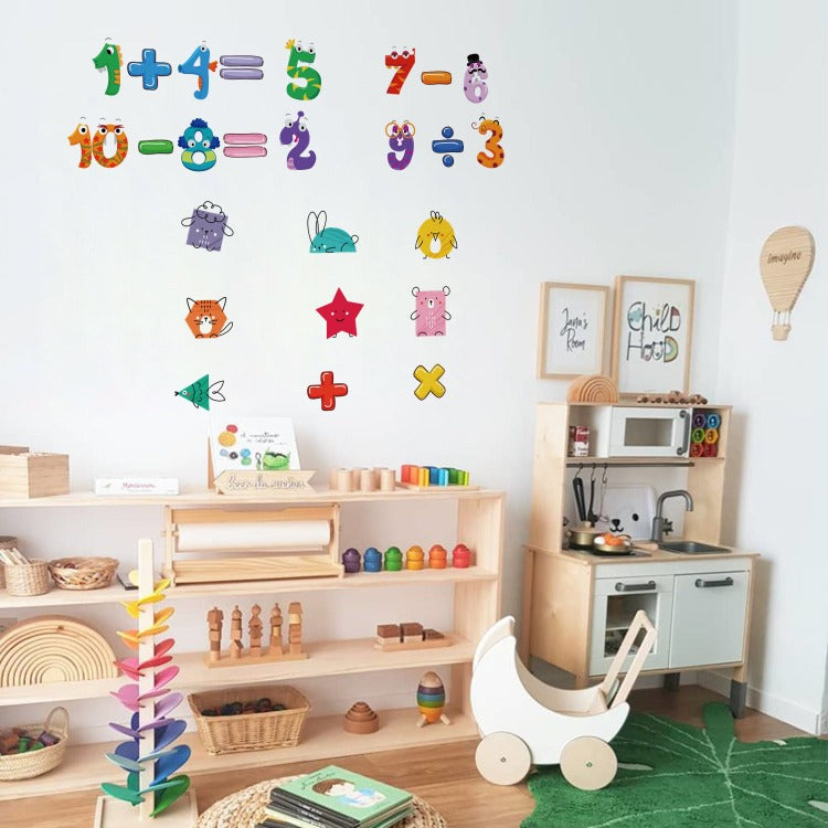 Preschool Wall Decal | Cartoon Numbers 1 to 10 - iKids