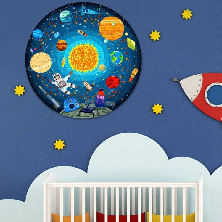 Mideer Circle Puzzle - Wandering Through The Space - iKids