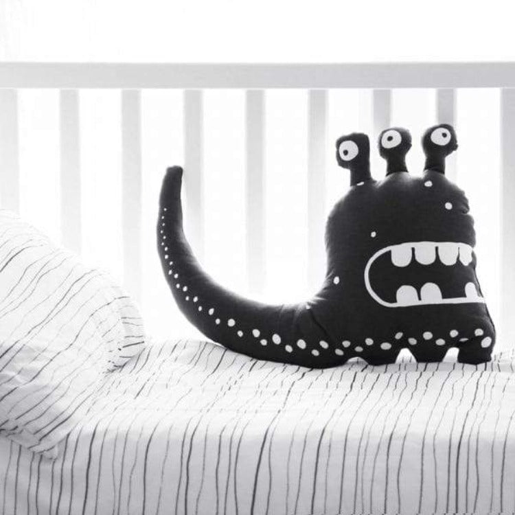 Black Three-Eyed Monster Cushion - iKids