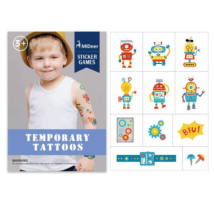 Mideer Robot Watermark Temporary Tattoo Stickers - iKids