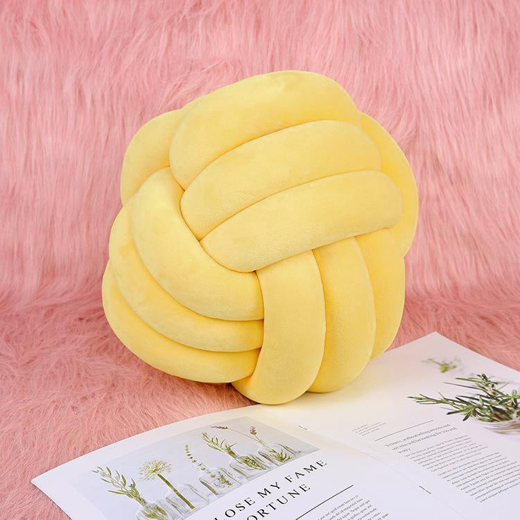 Knot Ball Cushion Yellow - iKids